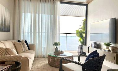 FOR RENT: PRIME BEACHFRONT 1BEDROOM CONDO UNIT WITH STUNNING SEAVIEW IN REEF RESIDENCES, LAPU-LAPU CITY, CEBU.