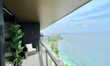 FOR RENT: PRIME BEACHFRONT 1BEDROOM CONDO UNIT WITH STUNNING SEAVIEW IN REEF RESIDENCES, LAPU-LAPU CITY, CEBU.