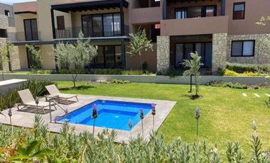 Departamento con jardín, y jacuzzi privado, roof garden, venta, la Lejona, San Miguel de Allende
