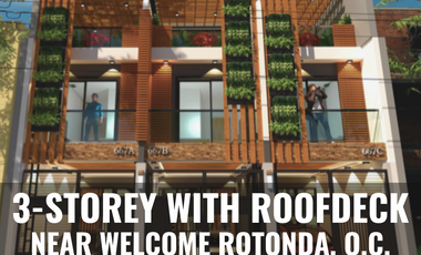 3-Storey Townhouse for Sale in Quezon City near E. Rod and Banawe Streets / Welcome Rotonda