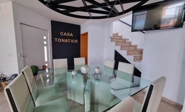 Renta CASA TONATICO por noche con alberca y jacuzzi climatizados muy bien ubicada y para excelente fin de semana en TONATICO EDOMEX
