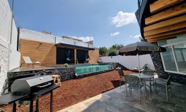 Renta CASA TONATICO por noche con alberca y jacuzzi climatizados muy bien ubicada y para excelente fin de semana en TONATICO EDOMEX