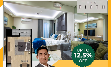 PRE SELLING 37SQM STUDIO UNIT IN ORTIGAS PASIG CITY - THE FIFTH BY MEGAWORLD