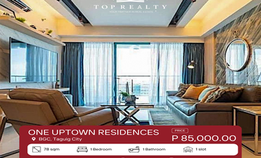 1BR Condo for Rent in One Uptown Residence at BGC, Taguig City