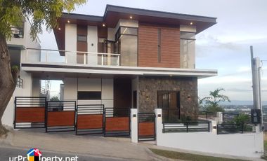 for sale brand-new furnished house with overlooking view plus 2 parking in talisay cebu