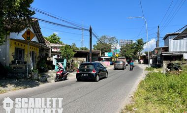 Tanah di Pinggir Jalan Besar Dekat Pasar Gamping JL Wates