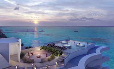 Penthouse vista al mar, alberca infinity, gym, pre-construcción, Malecón, Cozumel