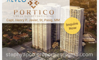 [ORTIGAS] 1BR(57sqm)Alveo Portico Capt. Henry P. Javier, St, Pasig, Metro Manila [For Sale]