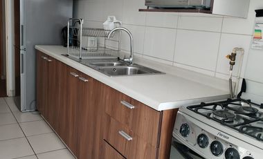 Arrienda Depto Amoblado + Gasto común, 2 D, principal en suite + terraza, cocina independiente en San Pedro de la Paz
