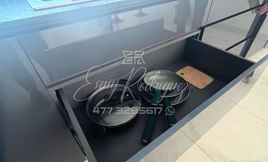 DEPARTAMENTO EN RENTA, ALDABA RESIDENCIAL, NUEVO, 2 REC CON BAÑO Y VESTIDOR, 2 AUTOS.
