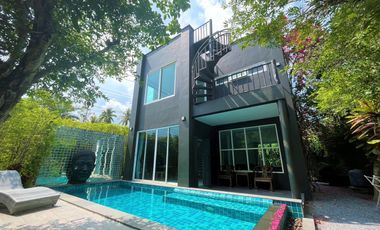 Two-bedroom, two-story pool villas in modern style for rent in Ao Nang, Krabi