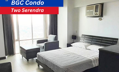For Sale BGC, Two Serendra - Aston Tower: Fully Furnished Studio Unit 🌆