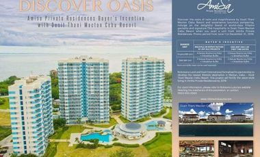 RETIREMENT?? INVESTMENT?? @ CEBU BEACH RESORT TYPE CONDO UNIT?? WELCOME TO‼️  AMISA PRIVATE RESIDENCES   RLC - LUXURIA