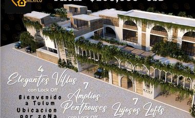 Tulum 4 Villas, 7 Penthouses y 7 Lofts