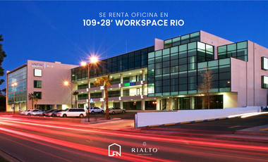 Se renta oficina en 109•28’ workspace rio