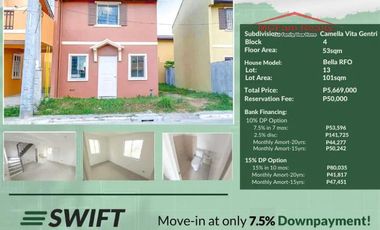 House and Lot For Sale in General Trias Cavite - Camella General Trias