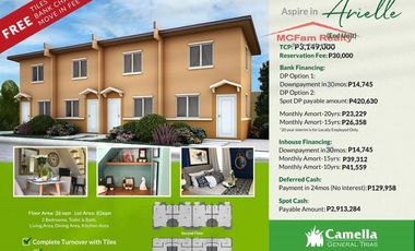 House and Lot For Sale in General Trias Cavite - Camella General Trias