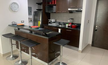 Suite Amoblada en Alquiler en el Norte de Guayaquil, 1 Habitación, 1 Baño, Parqueo, Piscina, Gimnasio.