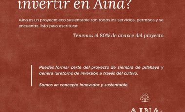 AINA LOTES CAMPESTRES EN VENTA