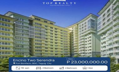 Two Serendra-Encino Tower 2 Bedroom 2BR Condo for Sale in BGC, Fort Bonifacio, Taguig City 📣GOOD DEAL!🚨