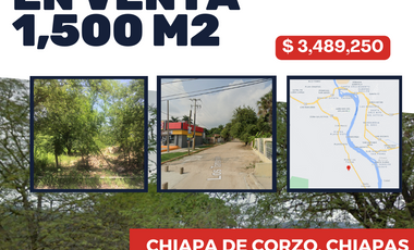 Venta de terreno en Chiapa de Corzo, Chiapas