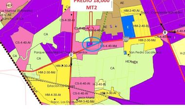 TERRENO EN RENTA INDUSTRIAL Y COMERCIAL DE 18,000 MT2 SOBRE LA CARRETERA ESTATAL 200 JESUS MARIA