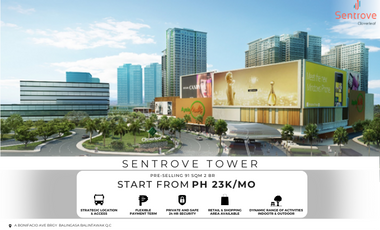 Pre-selling 2 Bedroom Unit For Sale in Sentrove Tower Clover Leaf Balintawak QC