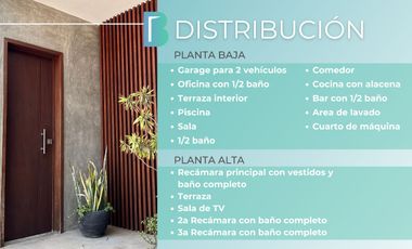 Excelente casa moderna de 2 plantas en privada