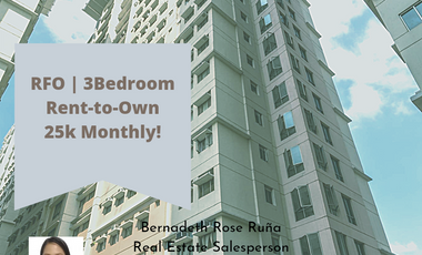 3-Bedroom Condo Unit 60sqm in Little Baguio Terraces