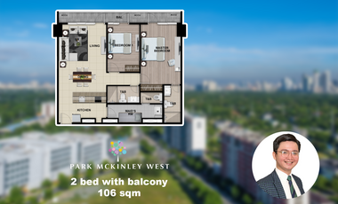 No downpayment 2 bedroom Park Mckinley West Preselling condo for sale Bonifacio Global City Taguig near airport