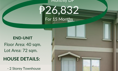 2 Bedroom House and Lot in Camella Davao Townhouse