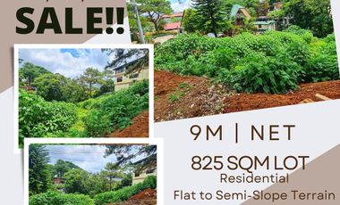 825 sqm Residential Lot with FLAT to SEMI-SLOPE TERRAIN (Loakan, Baguio City)