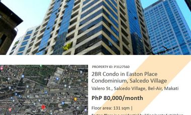 2BR Condo for Lease in Easton Place Condominium