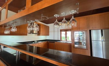 beachfront 3-bedroom Thai-Balinese style of pool villa for sale in Had yao, Krabi