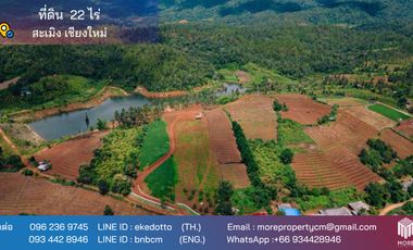 Property ID200LS Land for sale in Samoeng,  22 Rai, near Mae Sa Subdistrict Administrative Organization.