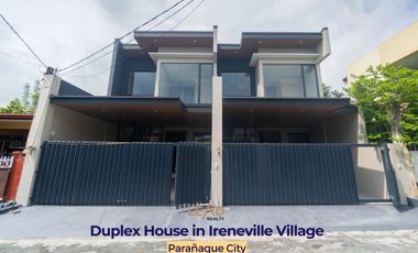 Brand New Duplex House FOR SALE in Ireneville Subdivision Parañaque near BF Homes