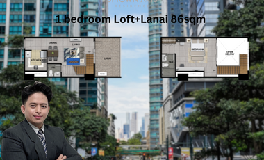 PRE-SELLING 1 BR + LOFT & LANAI 86SQM UPTOWN ARTS RESIDENCE NO SPOT DP