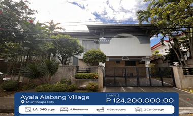 For Sale: Residential House in Ayala Alabang Village, Muntinlupa City