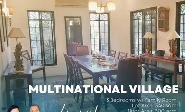 Fresh and Spacious 3-Bedroom House For Sale at Multinational Village, Paranaque