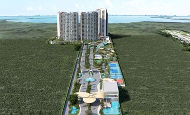 Departamento con jardín, alberca, Gimnasio, pre-construcción, Boulevard Colosio venta, Cancun.