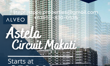 For Sale 2BR Makati Condo in ASTELA IN CIRCUIT MAKATI, Gallery Drive corner, Symphony Drive, Circuit Makati, Brgy. Carmona, Makati City.