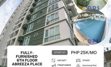 City Heart Luxury: Stylish 40sqm Studio in Abreeza Place Tower 2, with Elite Amenities Included