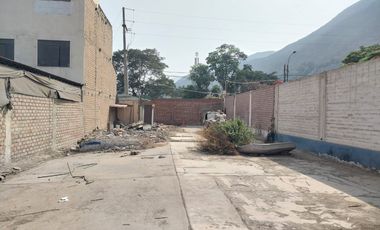 VENTA DE TERRENO EN CHACLACAYO