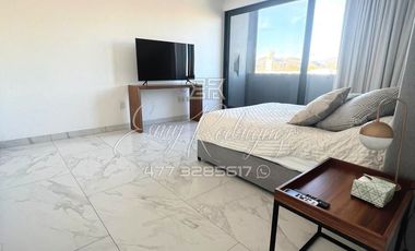 DEPARTAMENTO EN RENTA, ALDABA RESIDENCIAL, NUEVO, 2 REC CON BAÑO Y VESTIDOR, 2 AUTOS.