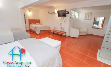 Casa en renta vacacional para 16 personas con alberca, vista al mar