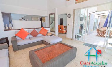 Casa en renta vacacional para 16 personas con alberca, vista al mar