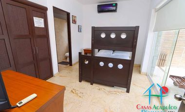Casa en renta vacacional para 16 personas con alberca, vista al mar