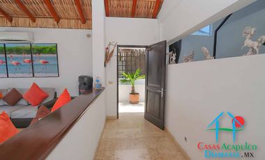 Casa en renta vacacional para 16 personas con alberca, vista al mar
