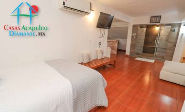 Casa en renta vacacional para 16 personas con alberca, vista al mar