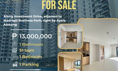 FOR SALE Viento At Cerca Alabang by Alveo Land Newly Turn Over 1 Bedroom with Parking P13M